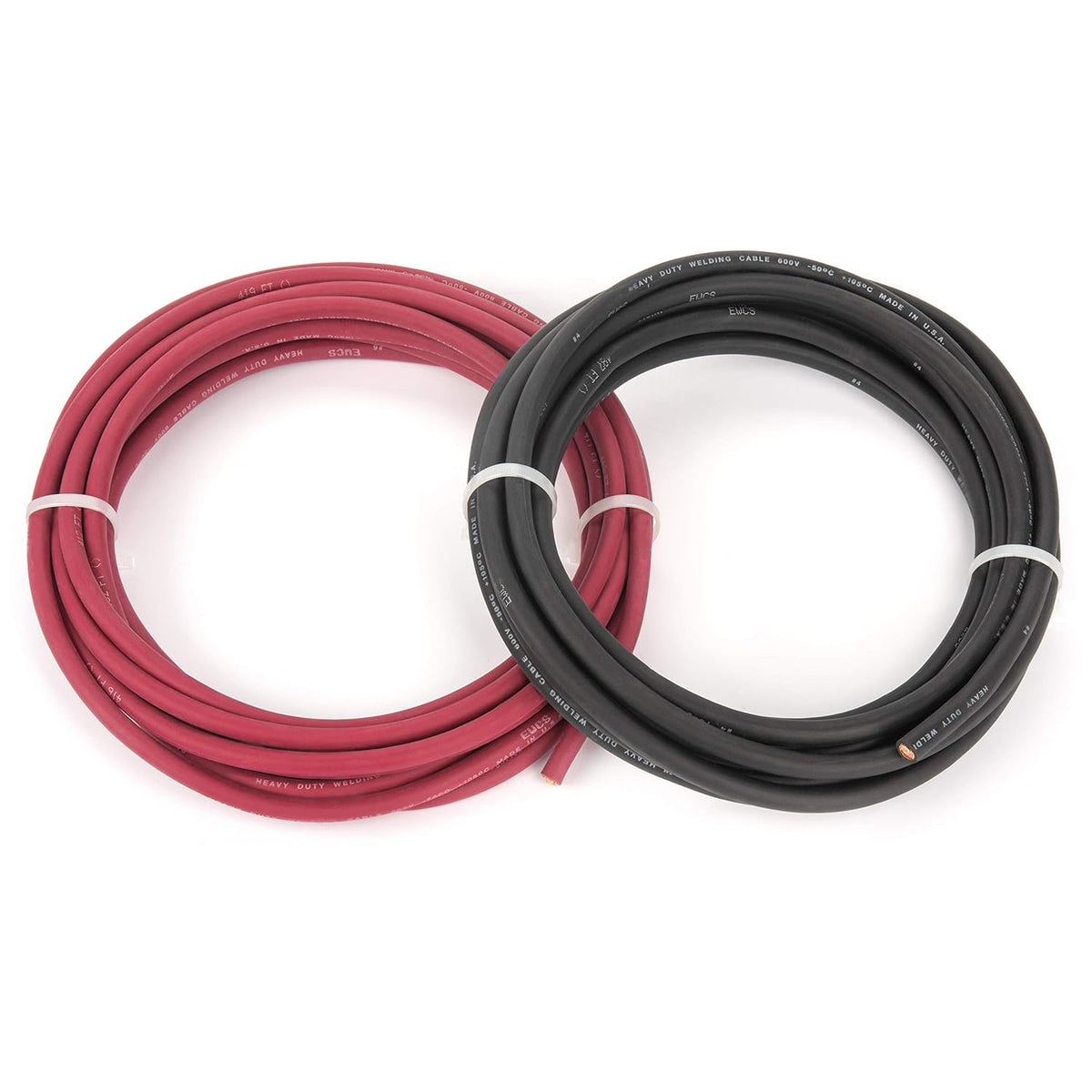 4 Gauge 10 Feet Black+Red Welding Cable E334