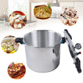 22L Explosion-proof Aluminium Pressure Cooker Canner Pot B5933