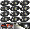 White LED Rock Lights 12 Pods F33203