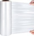 16.5 Inch x 2000 ft 65 Gauges Clear Cling Film PE Shrink Wrap N5407
