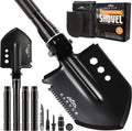 Survival Shovel Multitool with Carry Pouch, 180 Degree Folding High Carbon Steel Shovel S2204