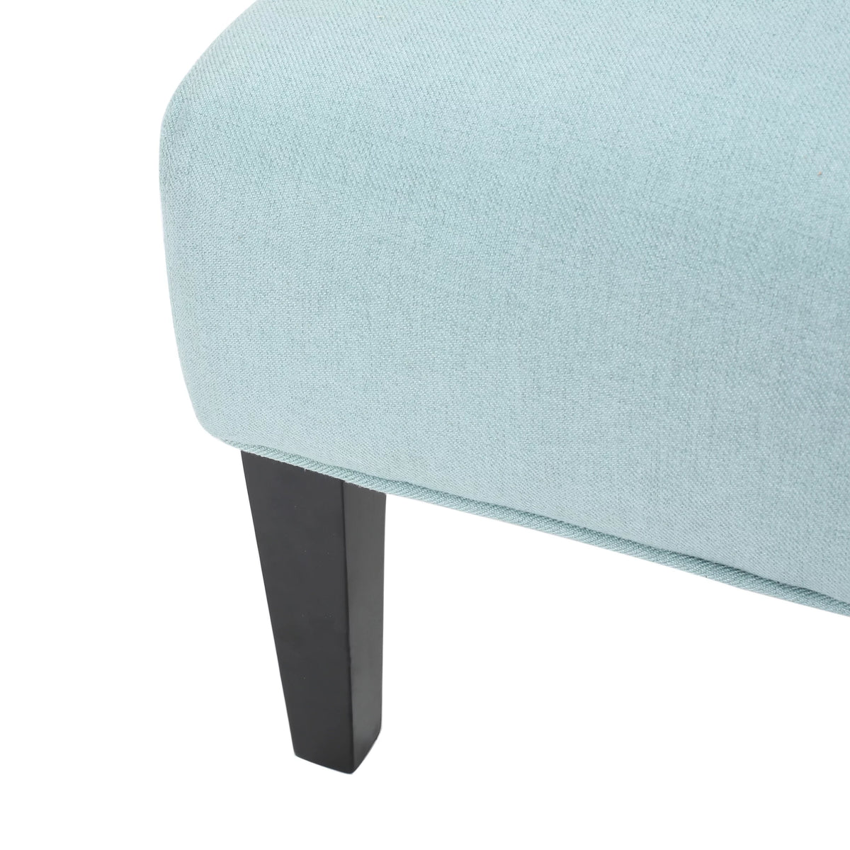 Light Blue Fabric Slipper Chair C2414