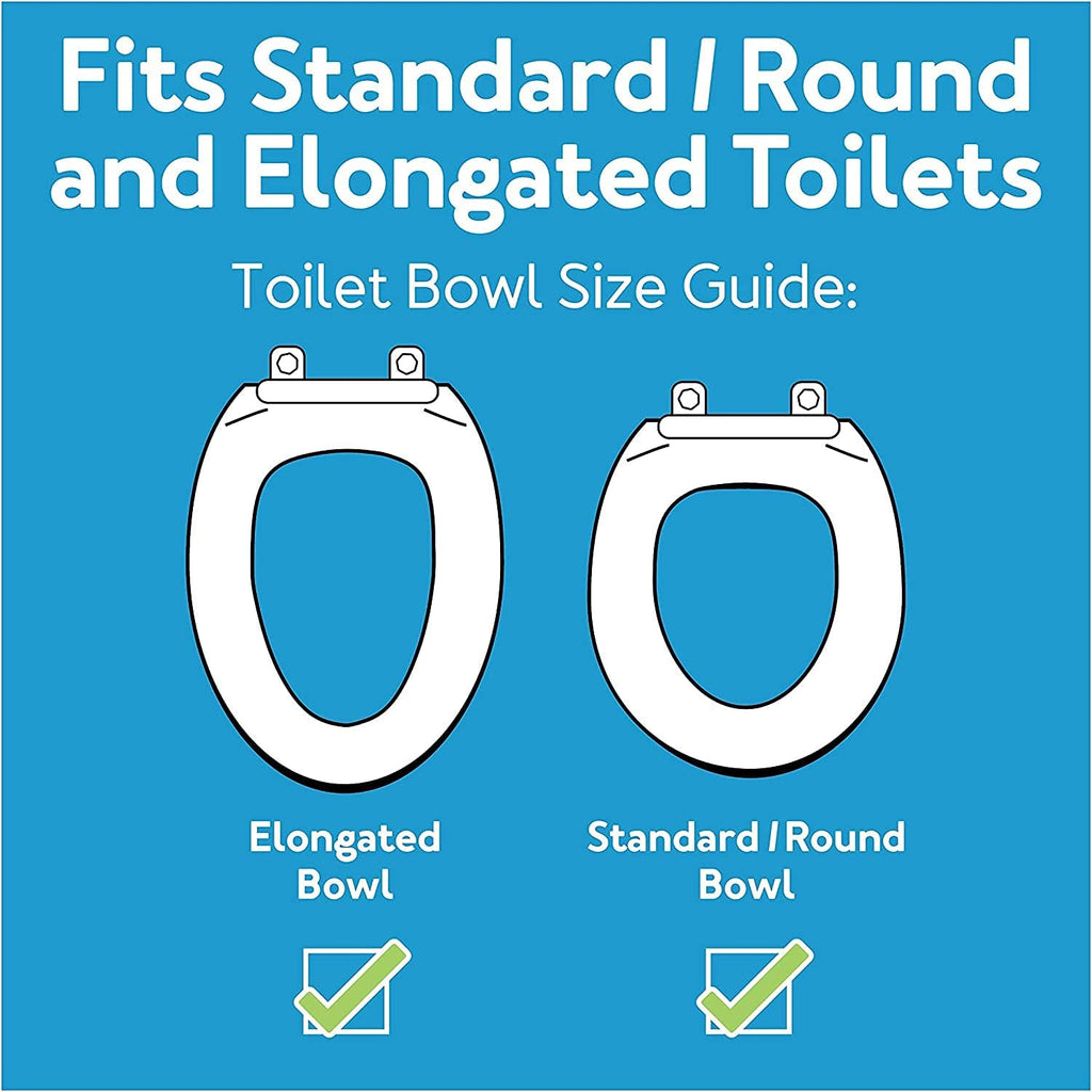 Raised Toilet Seat with Removable or Adjustable Handles - 4.5 Inch Toilet Seat Riser with Arms Y318404