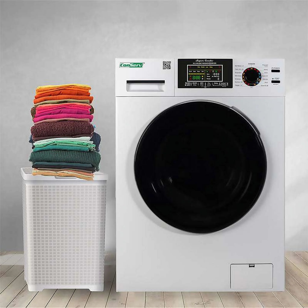 Compact 18 lbs Combo Washer Dryer 1400 RPM White N8883