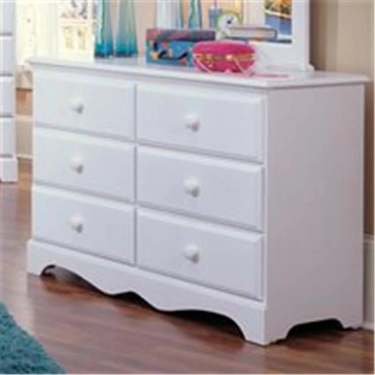 White Double Dresser R346