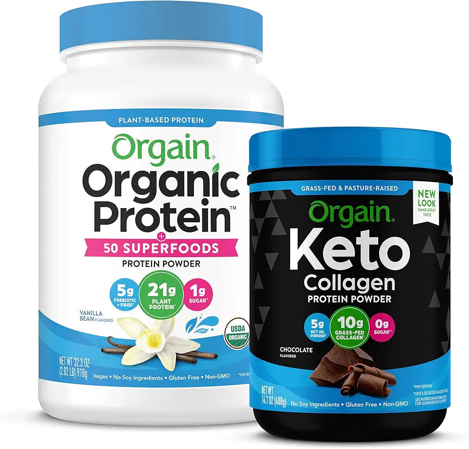 Chocolate Protein Powder and Vanilla Bean Protein Powder C64951