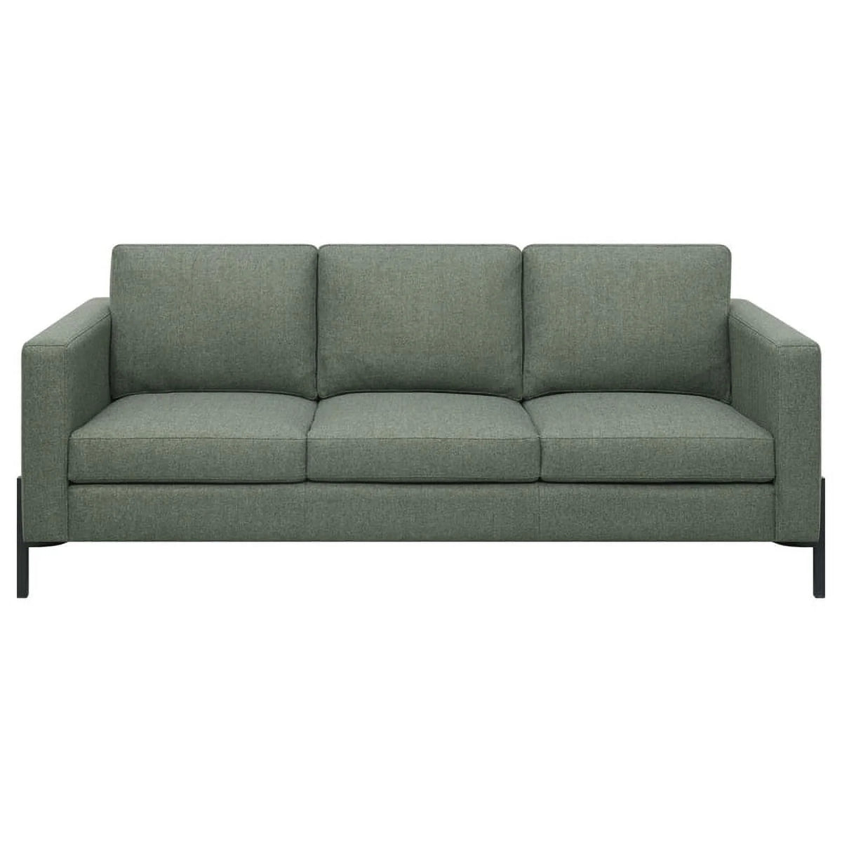 Sage Upholstered Fabric Sofa with Track Arms N666926