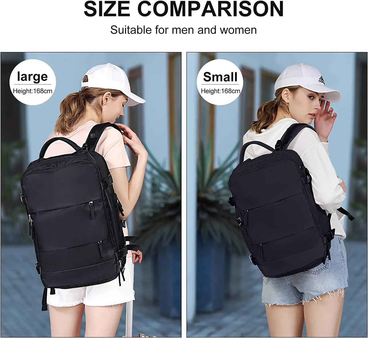 Large Waterproof Carry On Travel Backpack J950379