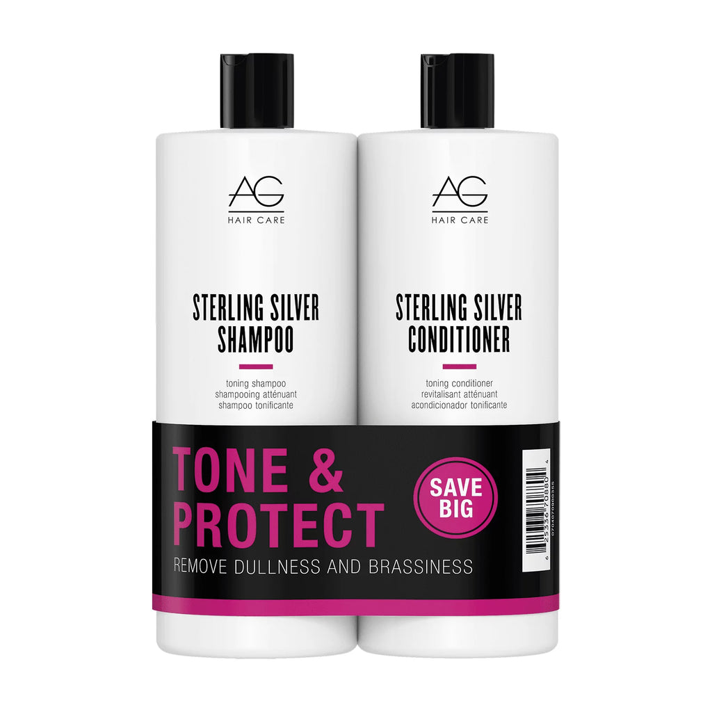 Silver Shampoo Conditioner Liter Duo O5258