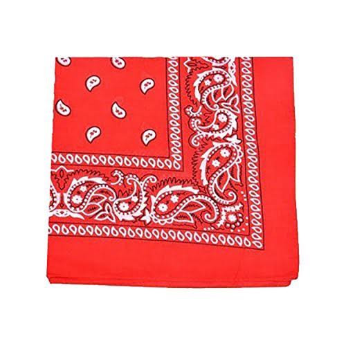 48 Pack x Large 100% Cotton Double Sided Bandanas 27 x 27 Inches L828419