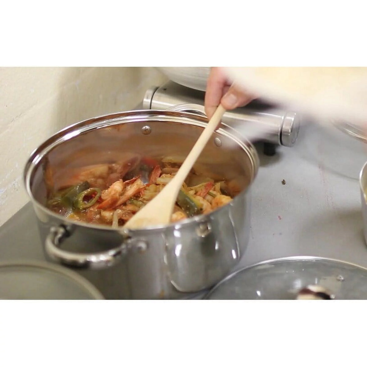 5-Quart Stainless-Steel Dutch Oven with Glass Lid H39859