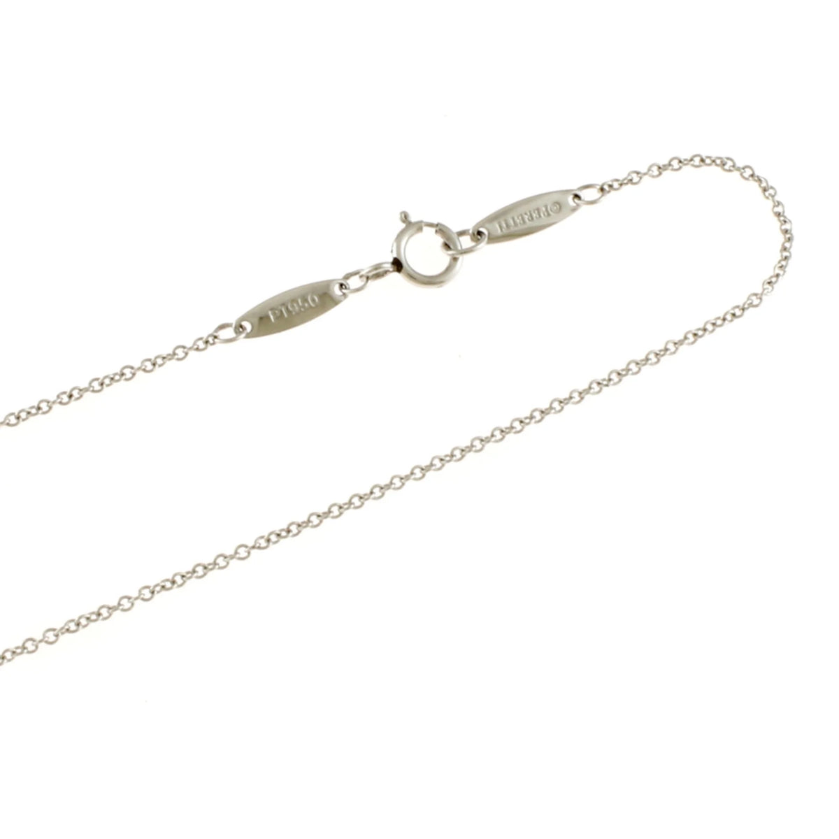 Platinum Necklace By The Yard Diamond A1415