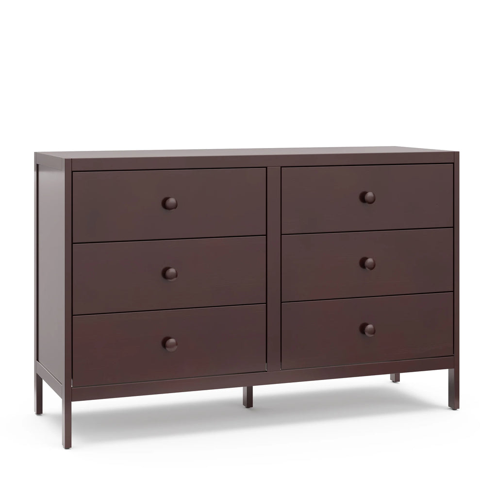 White 6 Drawer Double Dresser Y224666