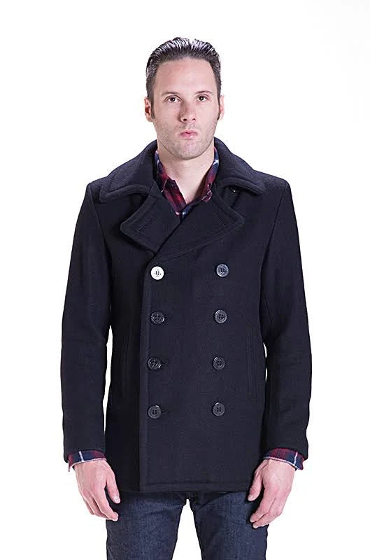 Blue Slim Fit Peacoat B403355
