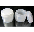 24 Cosmetic Jars Double Wall Plastic Containers with Dome Cap I122