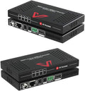 HDMI 2.0 HDBaseT Extender Over Cat5e/6a/Cat7 4K@60Hz 130ft PoE IR RS232 HDCP2.2 HDR CEC EDID T742