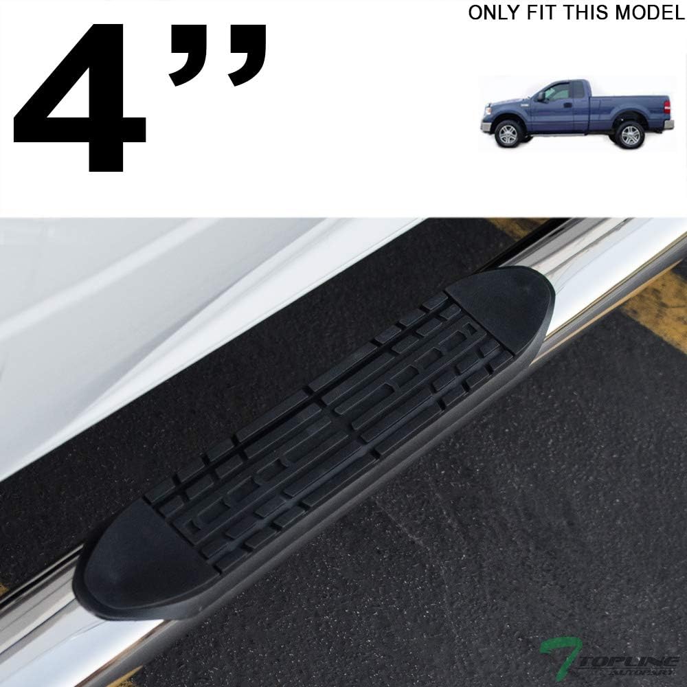 4" Oval Polished Stainless Steel Side Step Nerf Bars Running Boards S597251