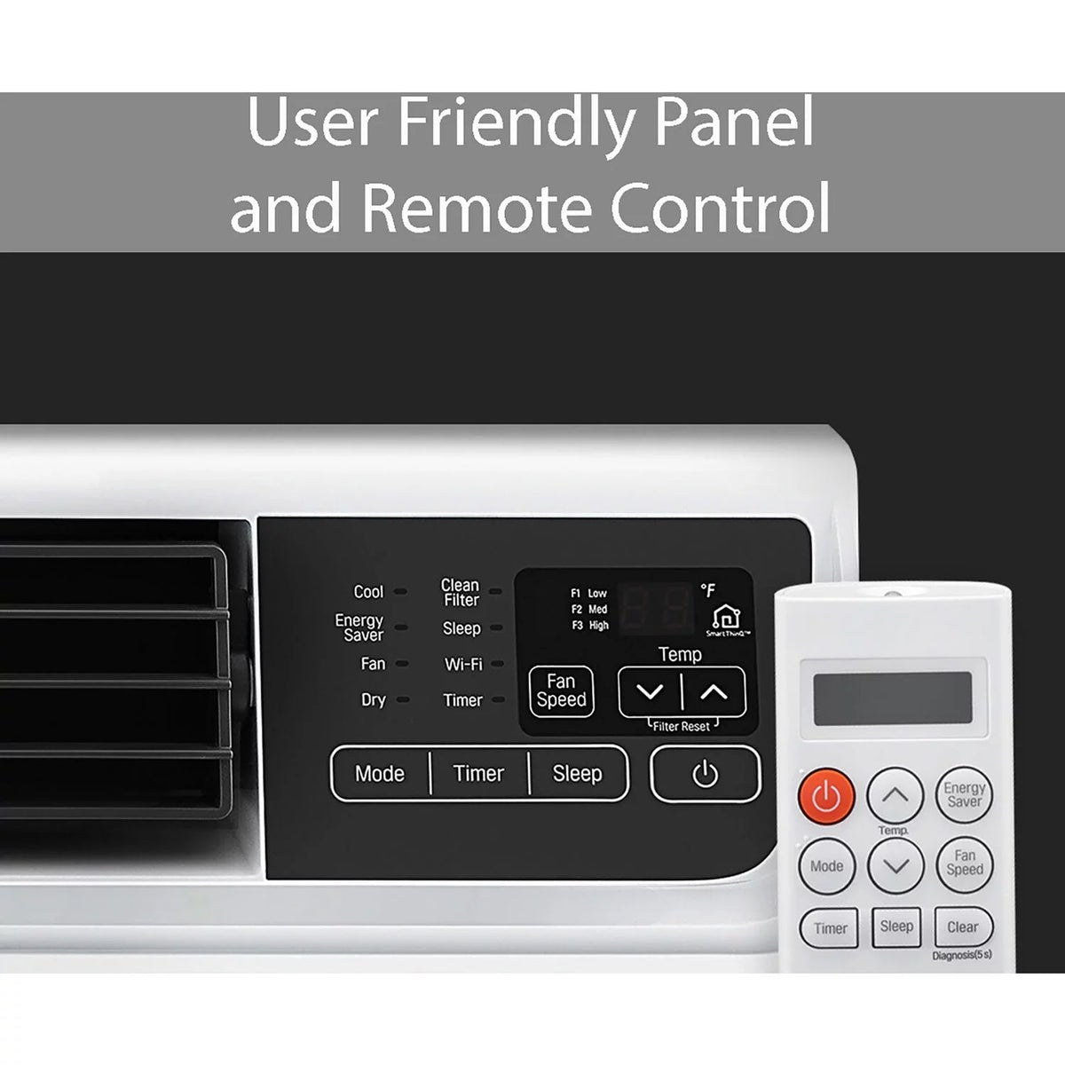 115V 14,000 BTU Smart Window Air Conditioner U3743