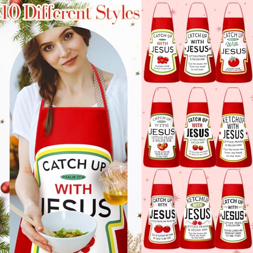10 Pcs Adjustable Neck Strap Apron A68654