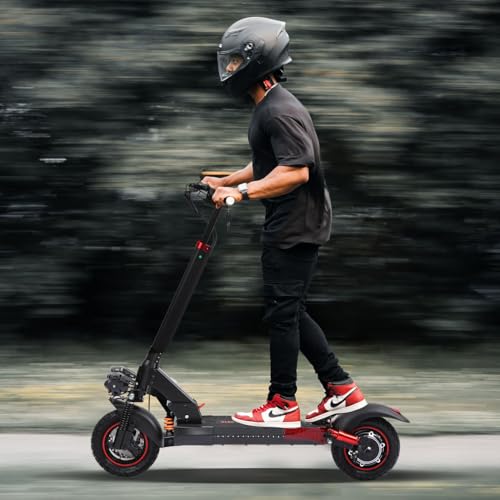 800/1200W Motor 48V 15/18/21AH Battery 11" All-Terrain Tires Heavy Duty Electric Scooter with Seat V370