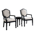 Black 3-Piece Table and Chair Set F84756