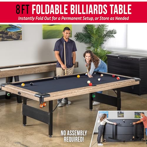 7 or 8 ft Portable Folding Pool Table F2566