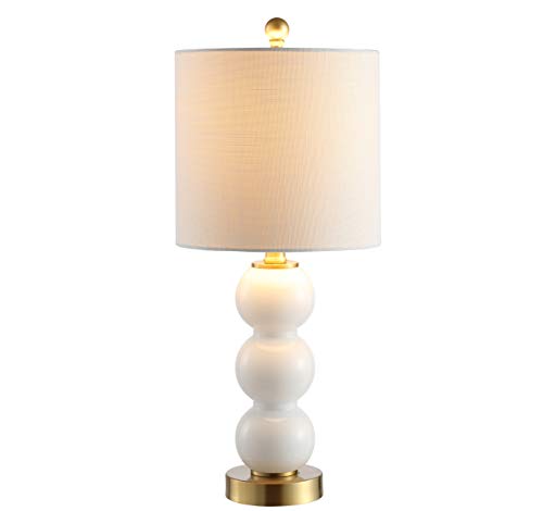 21" Glass Metal LED Table Lamp Q29940