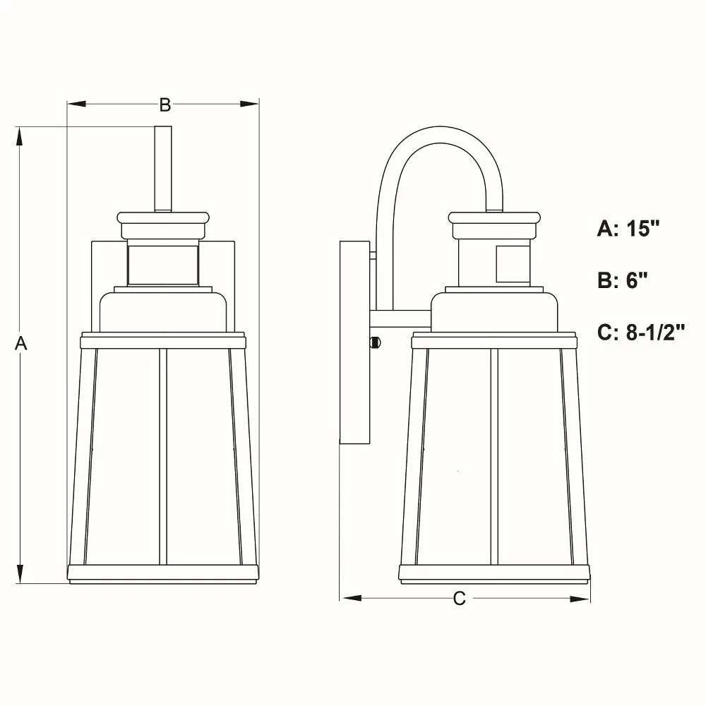 Bronze Motion Sensor Dusk to Dawn Outdoor Wall Light K378