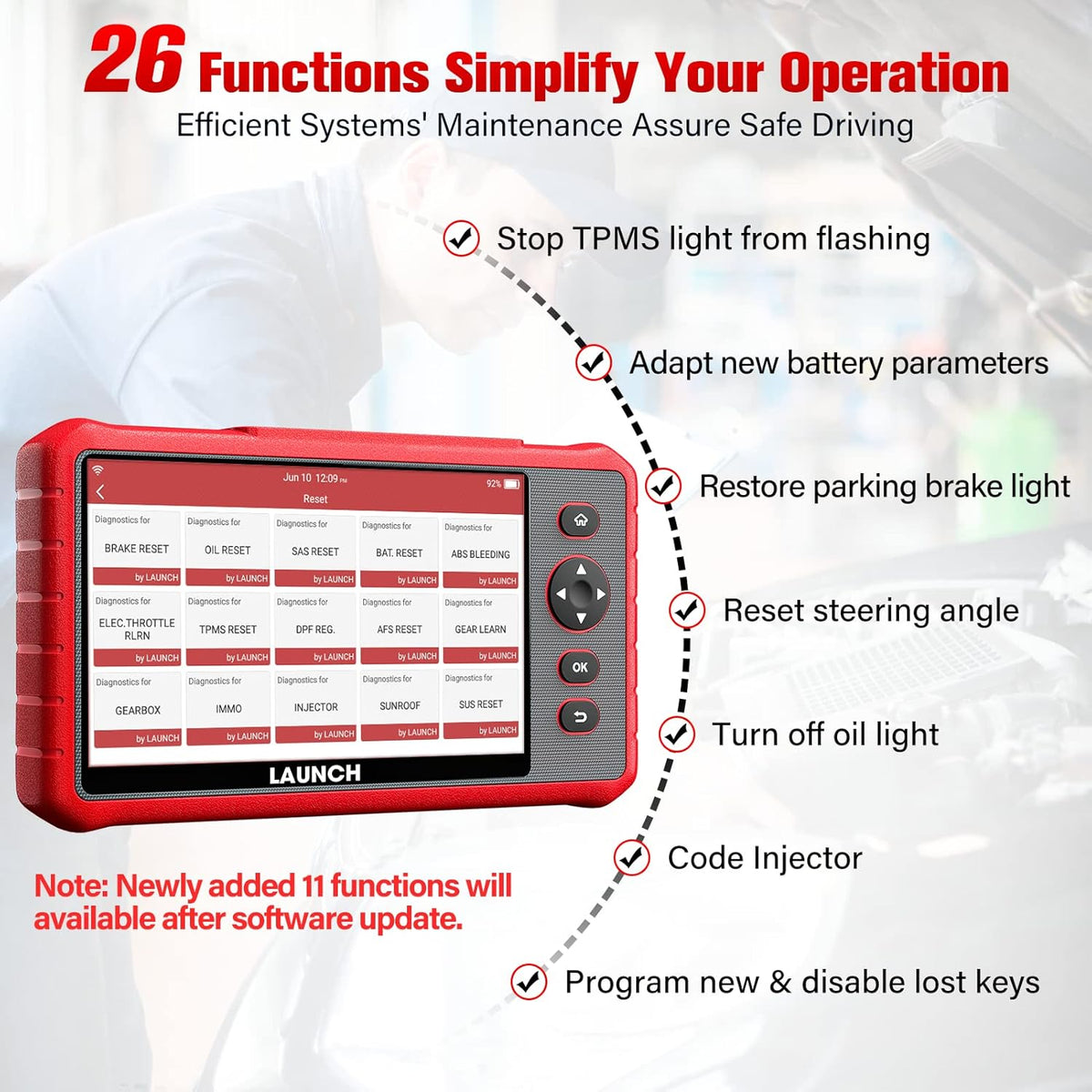 OBD2 Scanner Full System Scan Tool with Touch Screen Y774