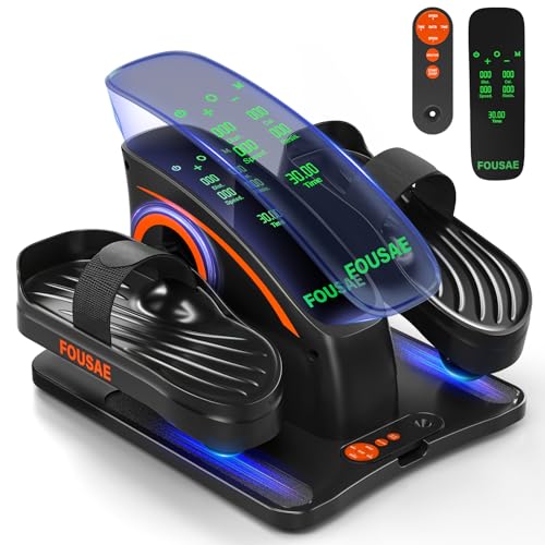 Under Desk Elliptical Leg Exerciser with Touch Screen and Remote Control A786
