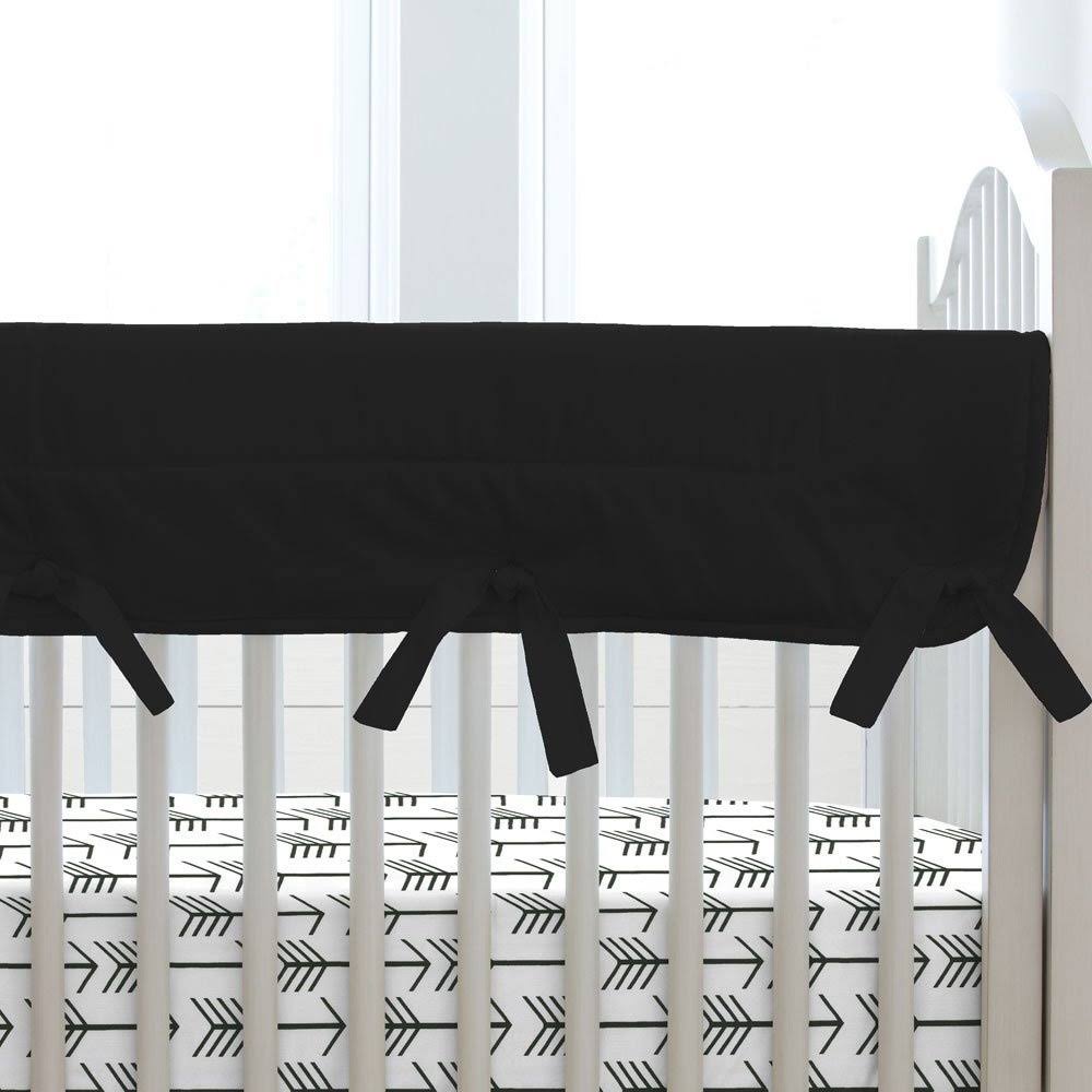 Solid Black Crib Rail Cover B808214