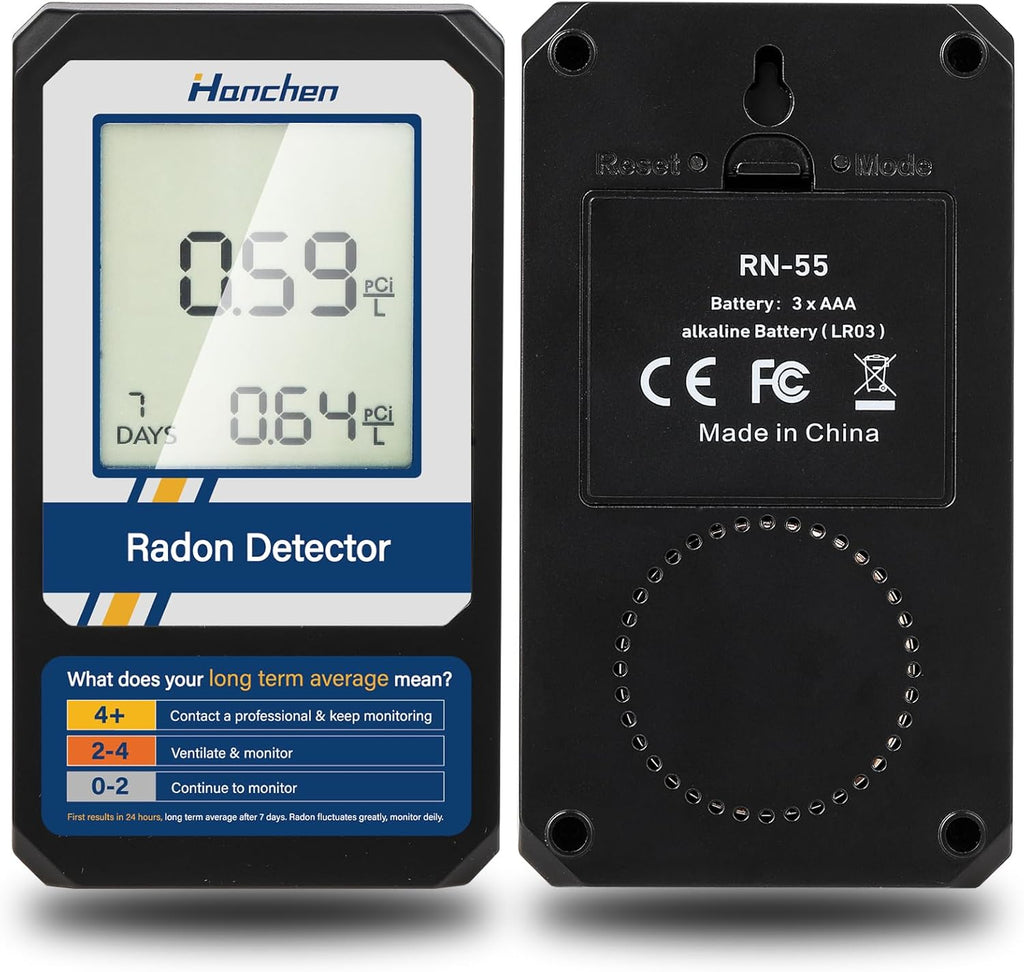 Portable Radon Detector, Battery-Powered N520