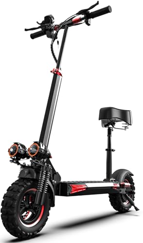 800/1200W Motor 48V 15/18/21AH Battery 11" All-Terrain Tires Heavy Duty Electric Scooter with Seat V370