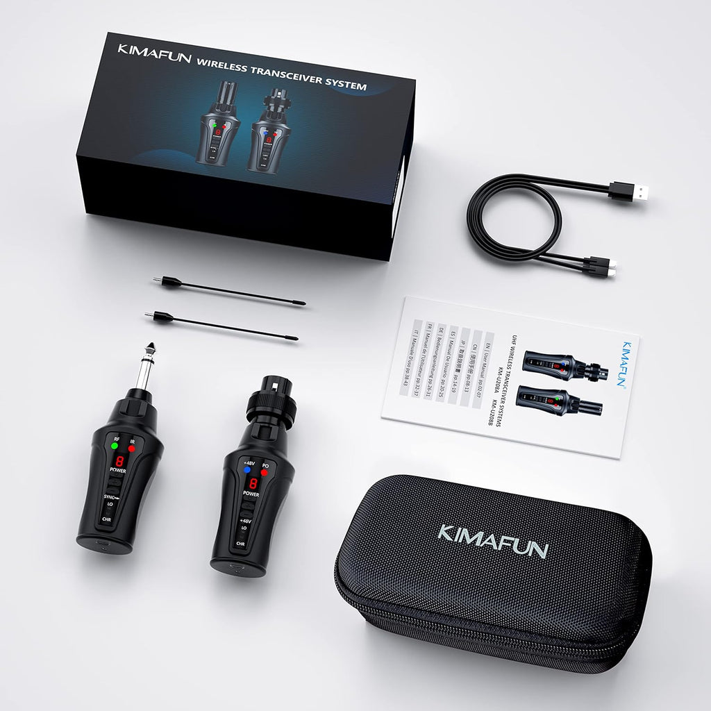 Wireless Microphone System with XLR Transmitter and 6.35mm Receiver R5616