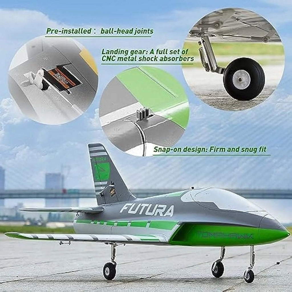 Yellow 64MM EDF 6 Channel RC Sport Jet X180956
