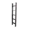 Smoky Black Wooden Decorative Bookcase Ladder F486527