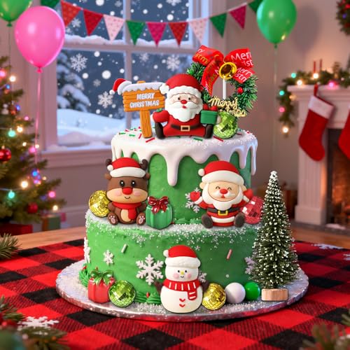 Christmas Cake Topper Decorations I600223
