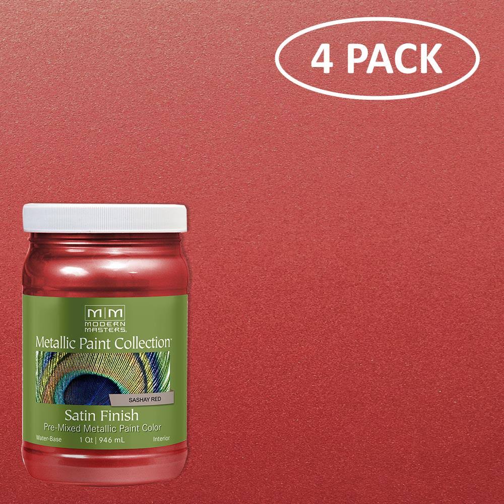 Satin Metallic Paint 32 oz. (4 Pack) G40591