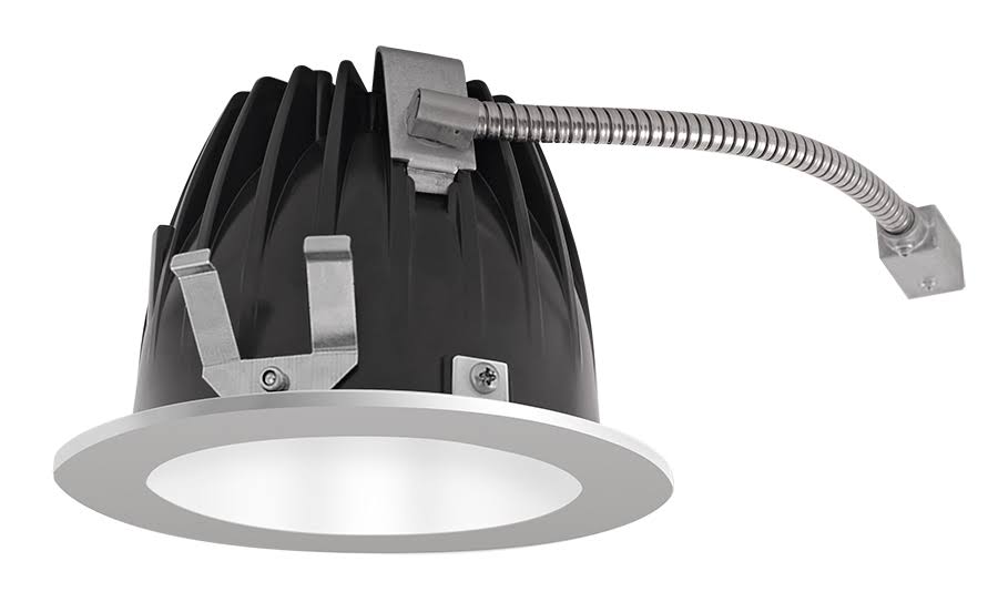 White Cone Silver Ring LED Trim N5064