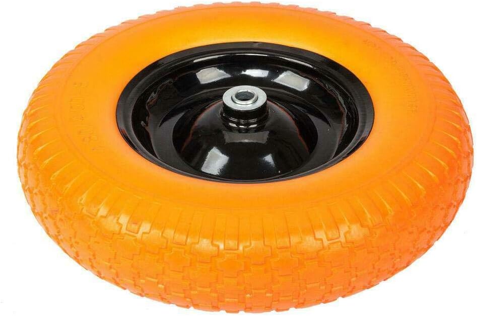 16 Flat Free Solid Foam Wheelbarrow Tire 5/8 Axle G175