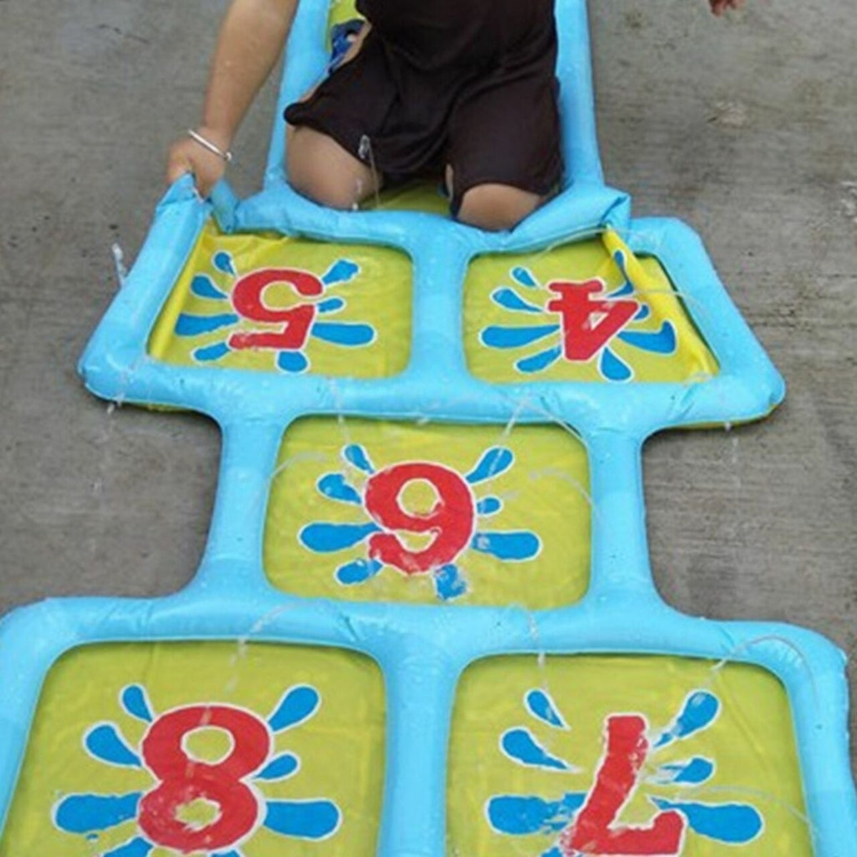 Inflatable Outdoor Hopscotch Sprinkler Mat P333337