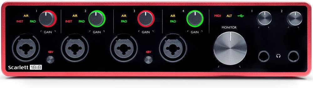 USB Audio Interface with Microphone Stand & XLR Cable Bundle W148234