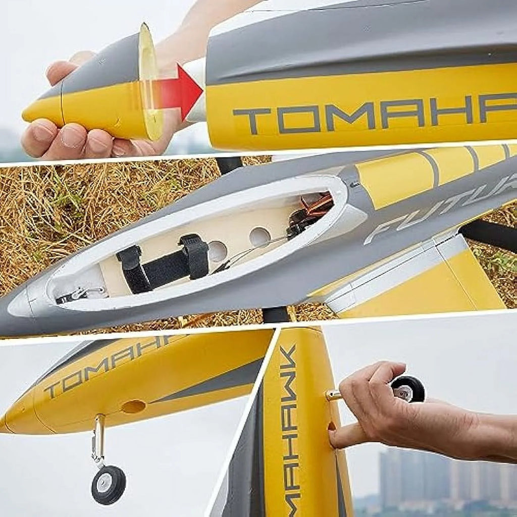 Yellow 64MM EDF 6 Channel RC Sport Jet X180956