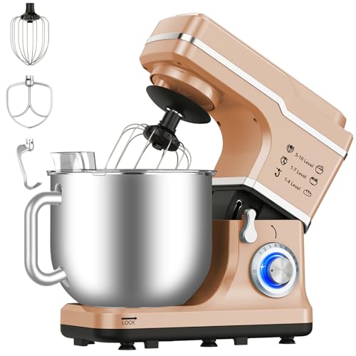 7.5 Qt 660W Tilt-Head Electric Stand Mixer with Stainless Steel Bowl (Blue) Z3577