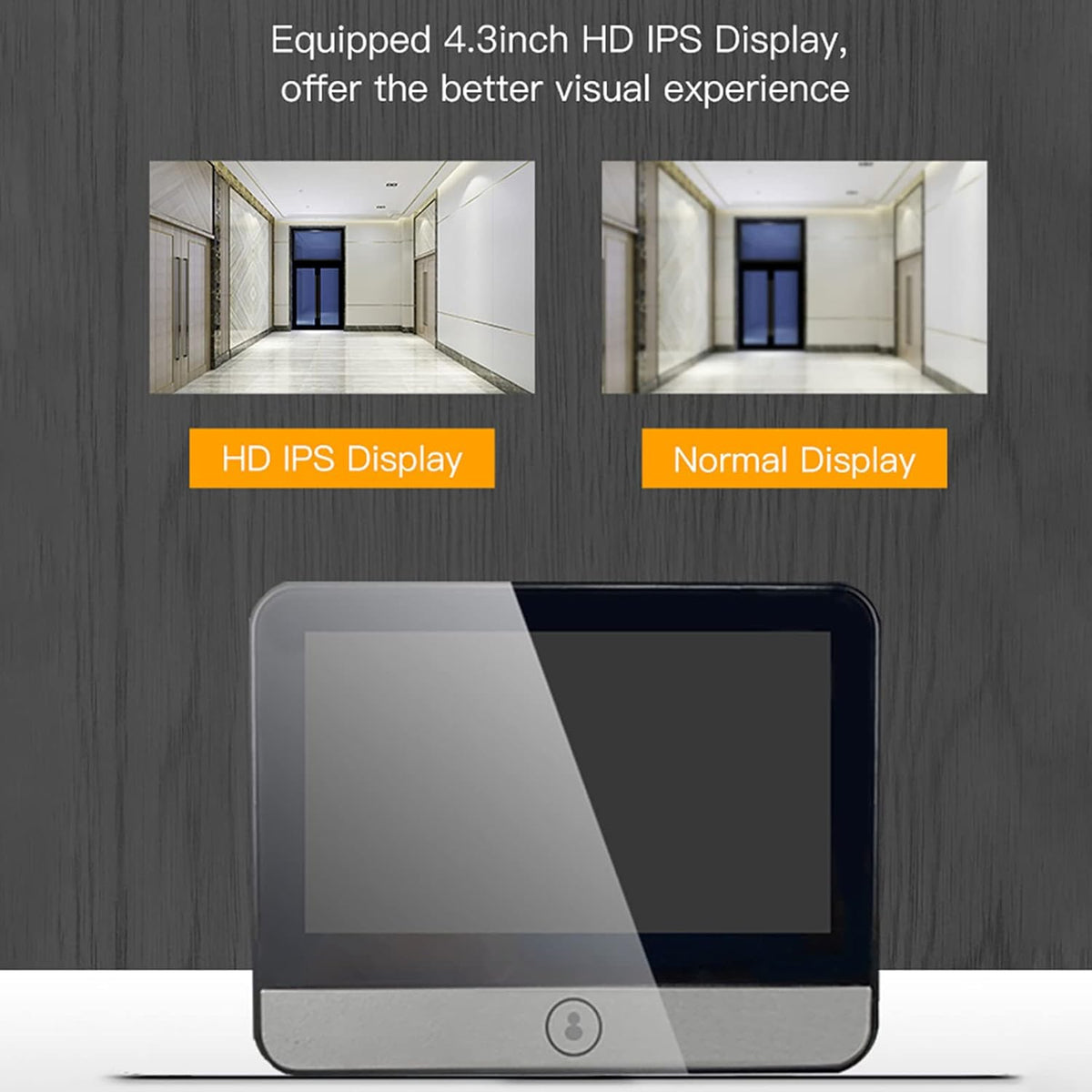 Digital Peephole Door Viewer WiFi Doorbell Camera 1080P Video Intercom 4.3 inch Monitor P8363