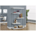 Tempered Glass Bookcase Glossy White S454972