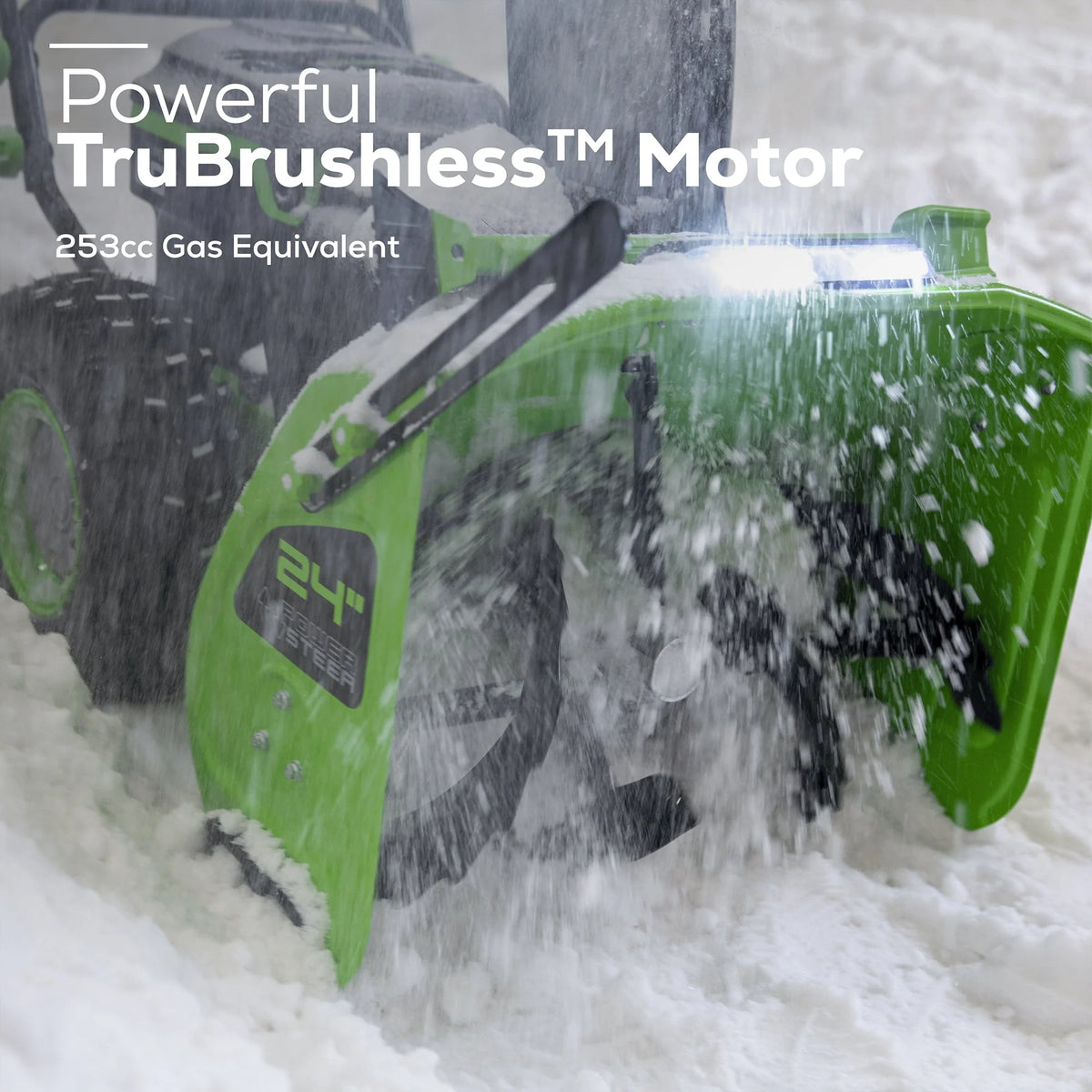 60V Cordless Brushless Two-Stage Snow Blower with 8.0Ah Batteries Y582