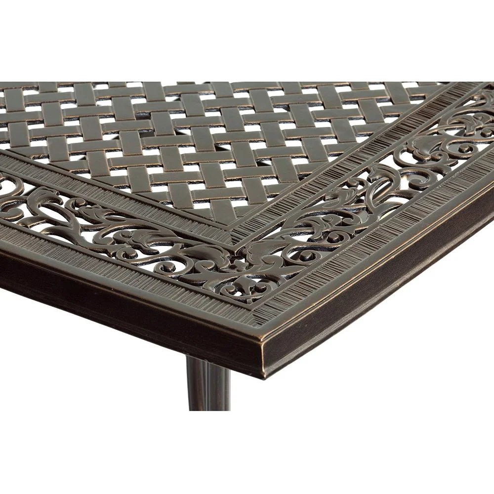 9-Piece Aluminum Outdoor Dining Set with Square Table O468159