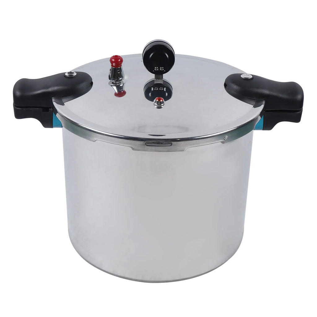 22L Explosion-proof Aluminium Pressure Cooker Canner Pot B5933