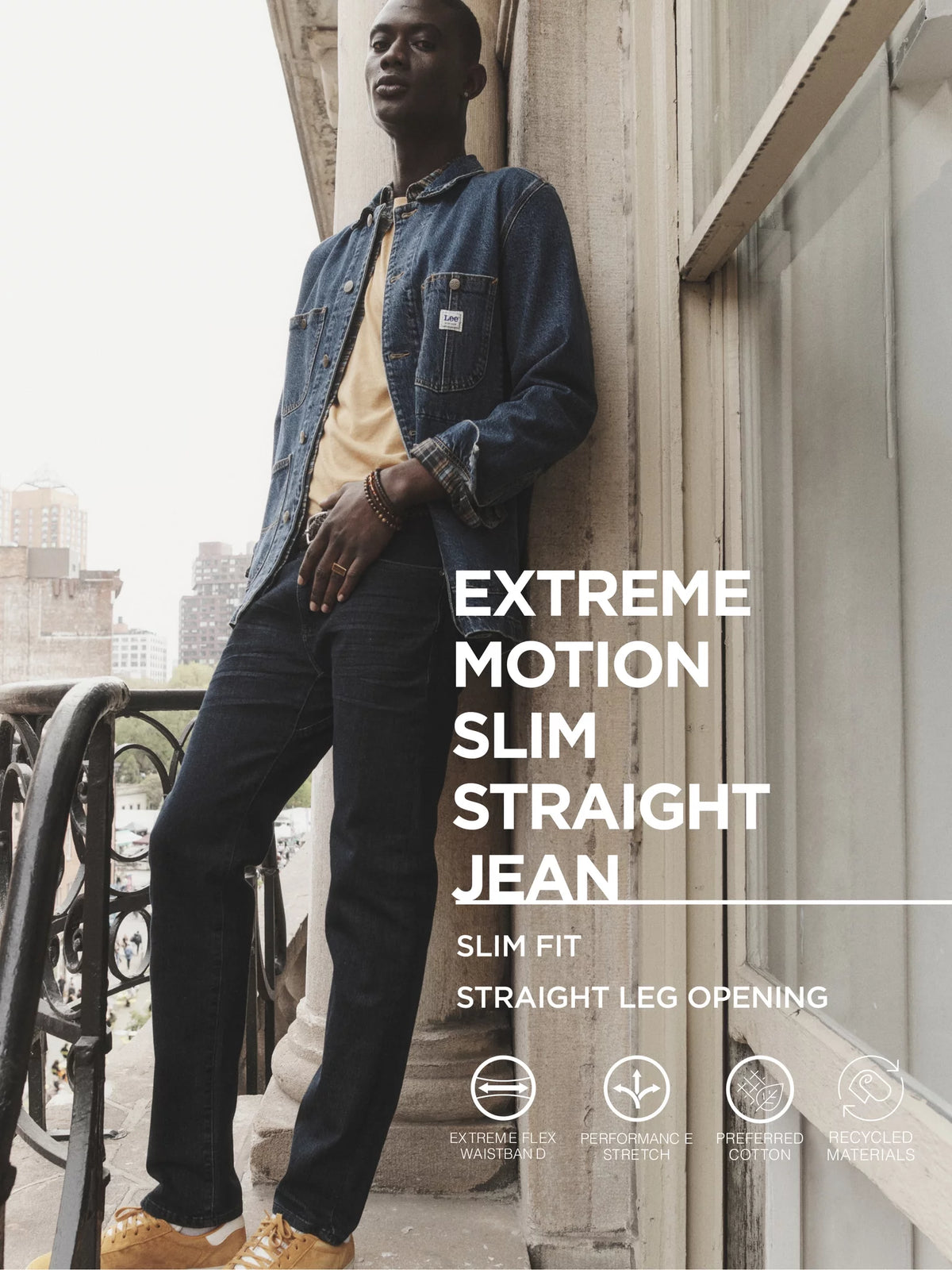 Slim Straight Jean with Flex Waistband N180